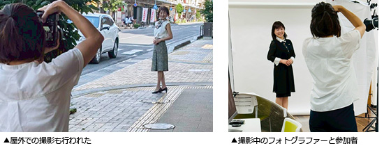 撮影中